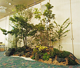 室内にお庭を造る「インドアガーデン」は、イベント会場等に最適